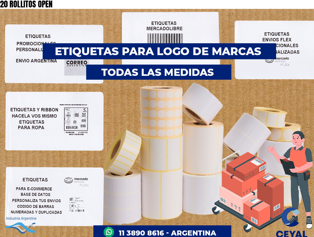 20 ROLLITOS OPEN