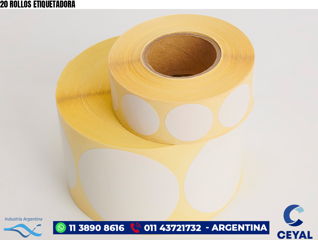 20 ROLLOS ETIQUETADORA