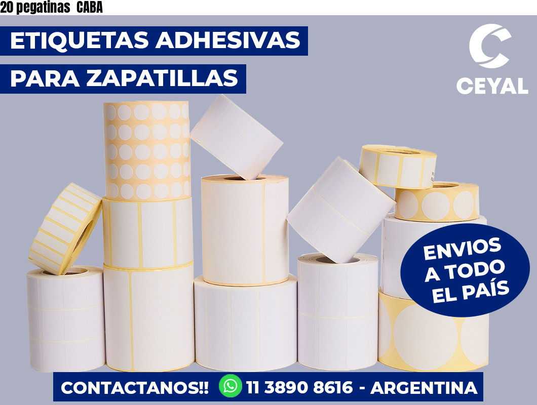 20 pegatinas CABA
