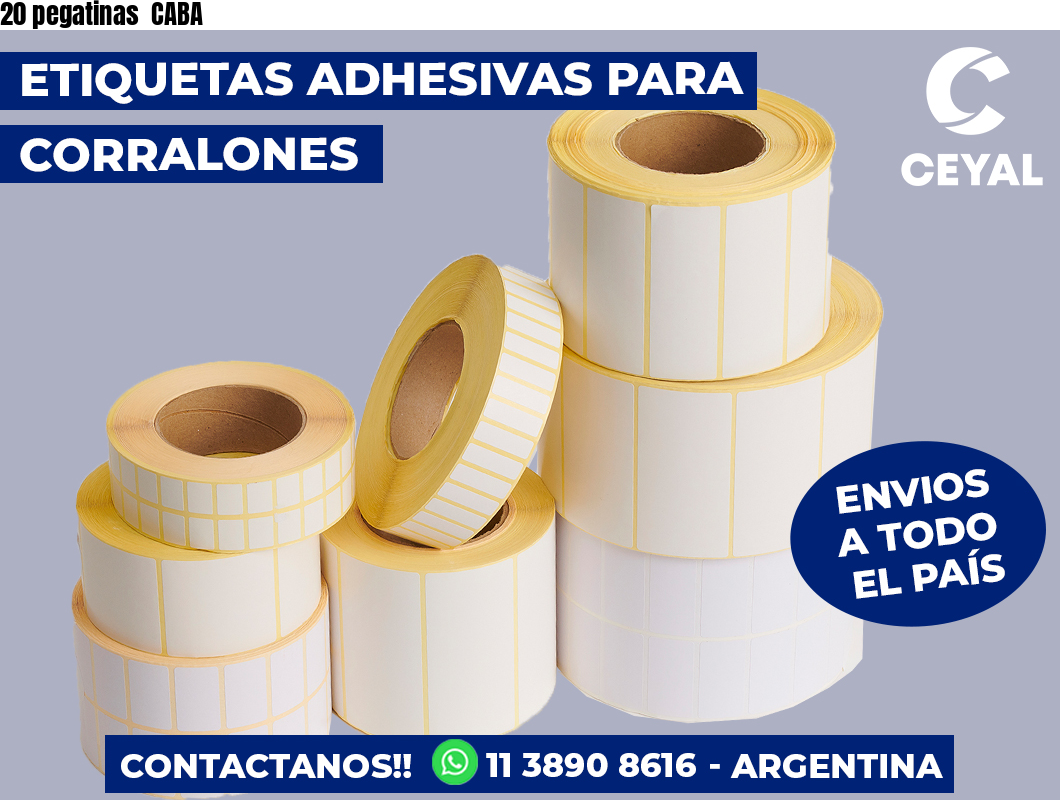 20 pegatinas  CABA
