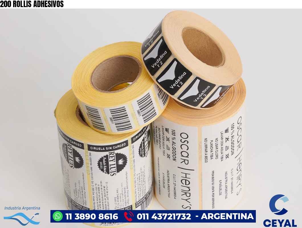 200 ROLLIS ADHESIVOS