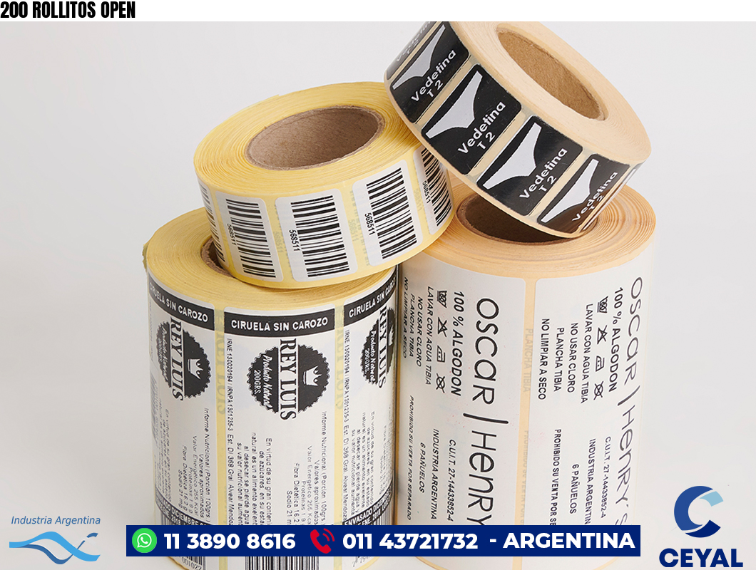 200 ROLLITOS OPEN