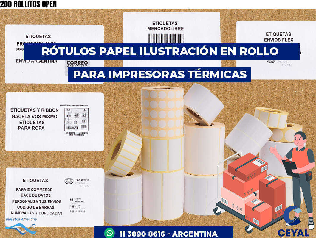 200 ROLLITOS OPEN