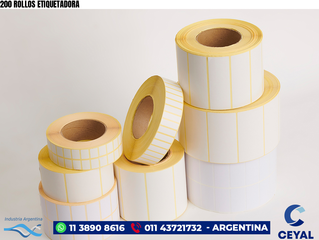 200 ROLLOS ETIQUETADORA