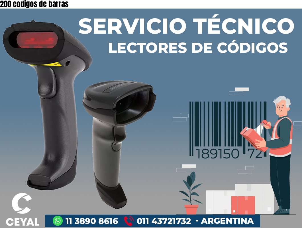 200 codigos de barras