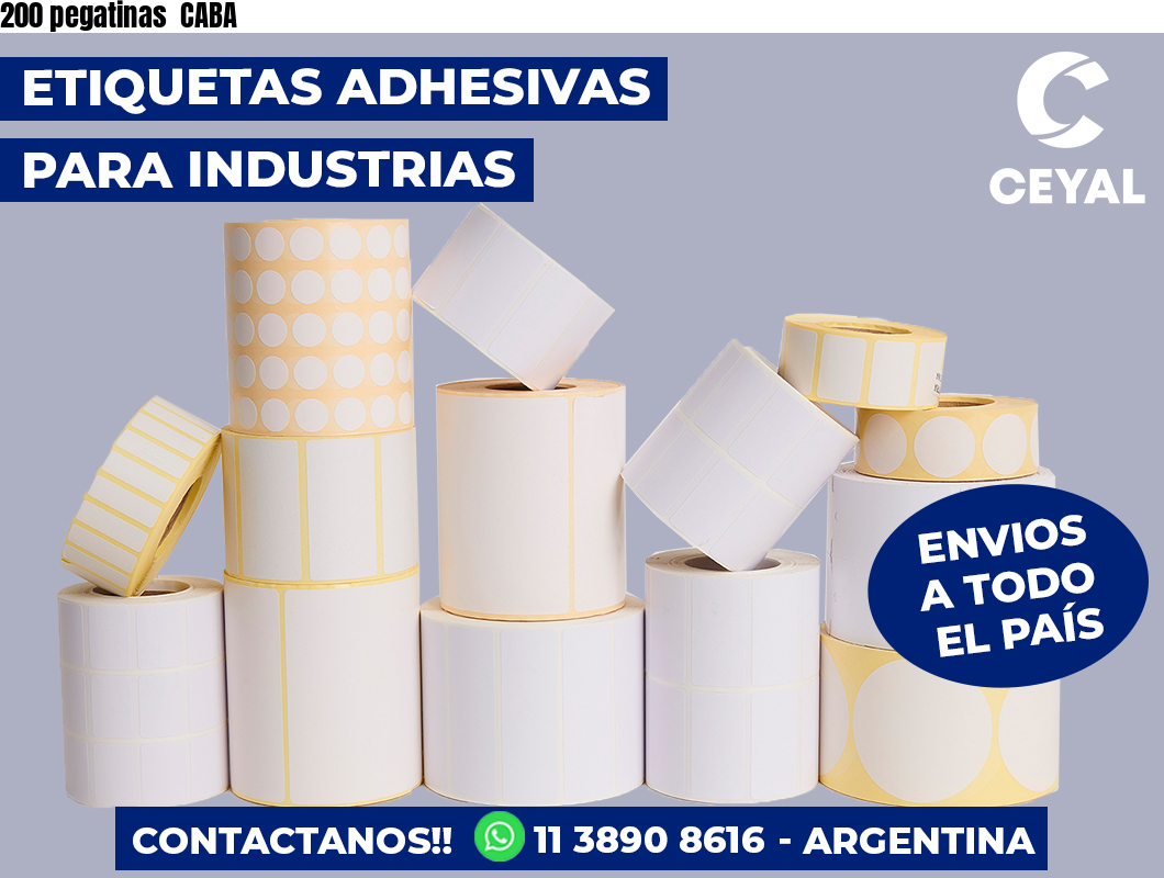 200 pegatinas CABA