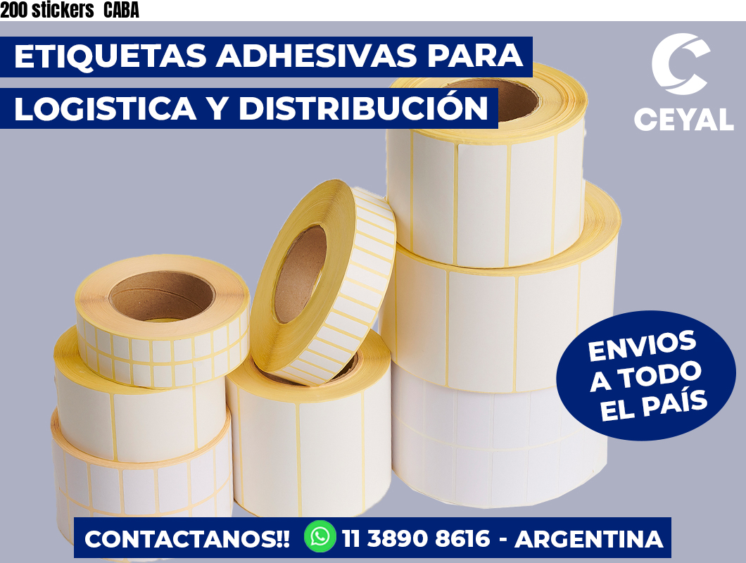 200 stickers CABA