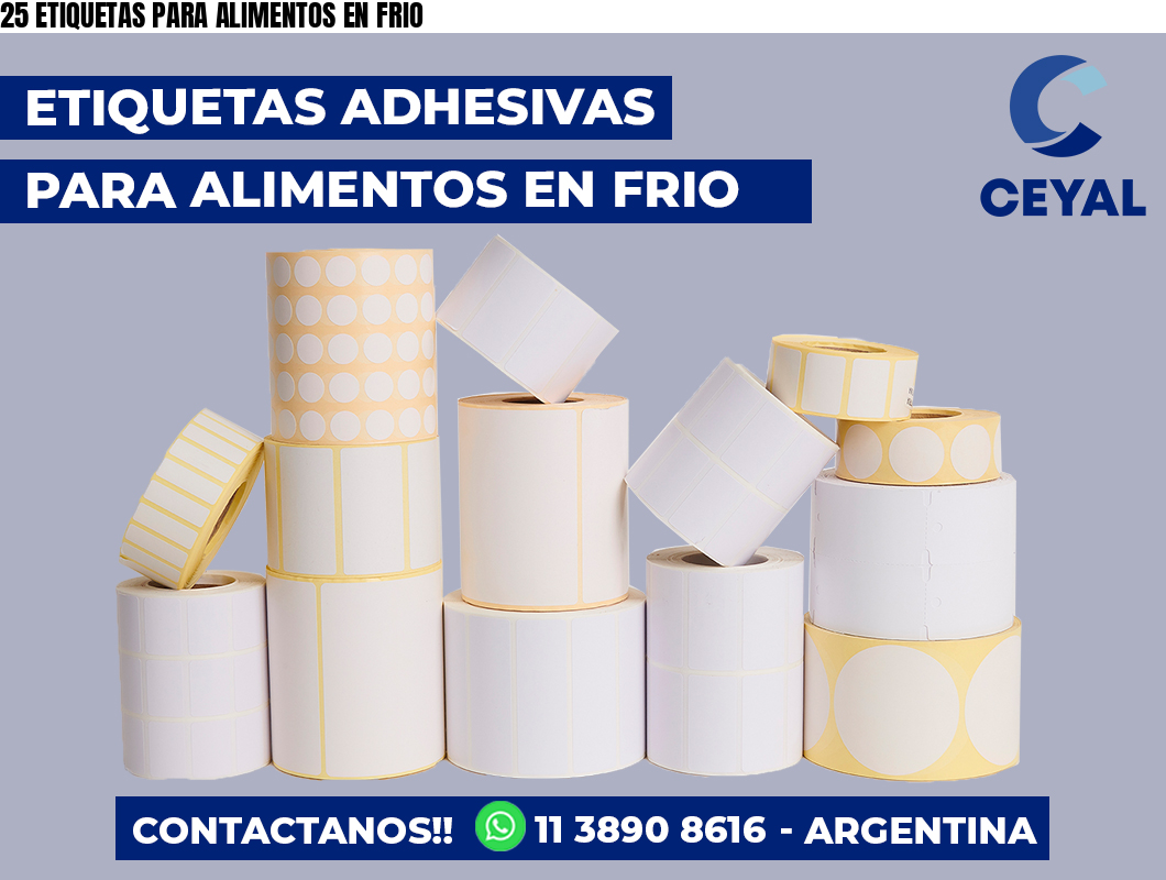 25 ETIQUETAS PARA ALIMENTOS EN FRIO