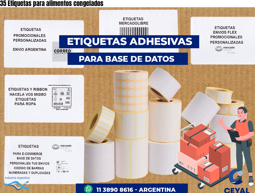 35 Etiquetas para alimentos congelados