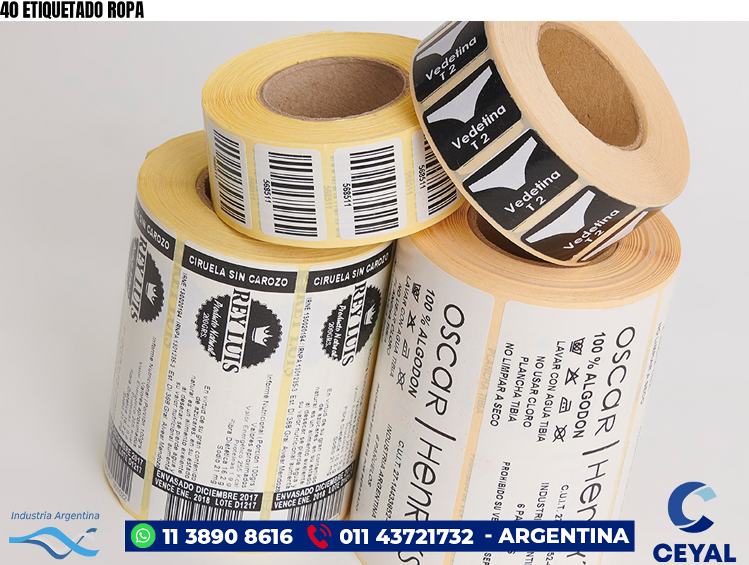 40 ETIQUETADO ROPA