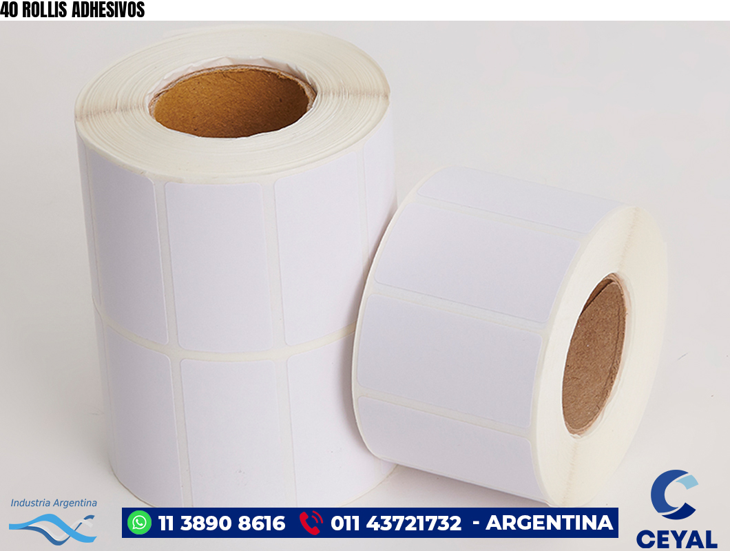 40 ROLLIS ADHESIVOS