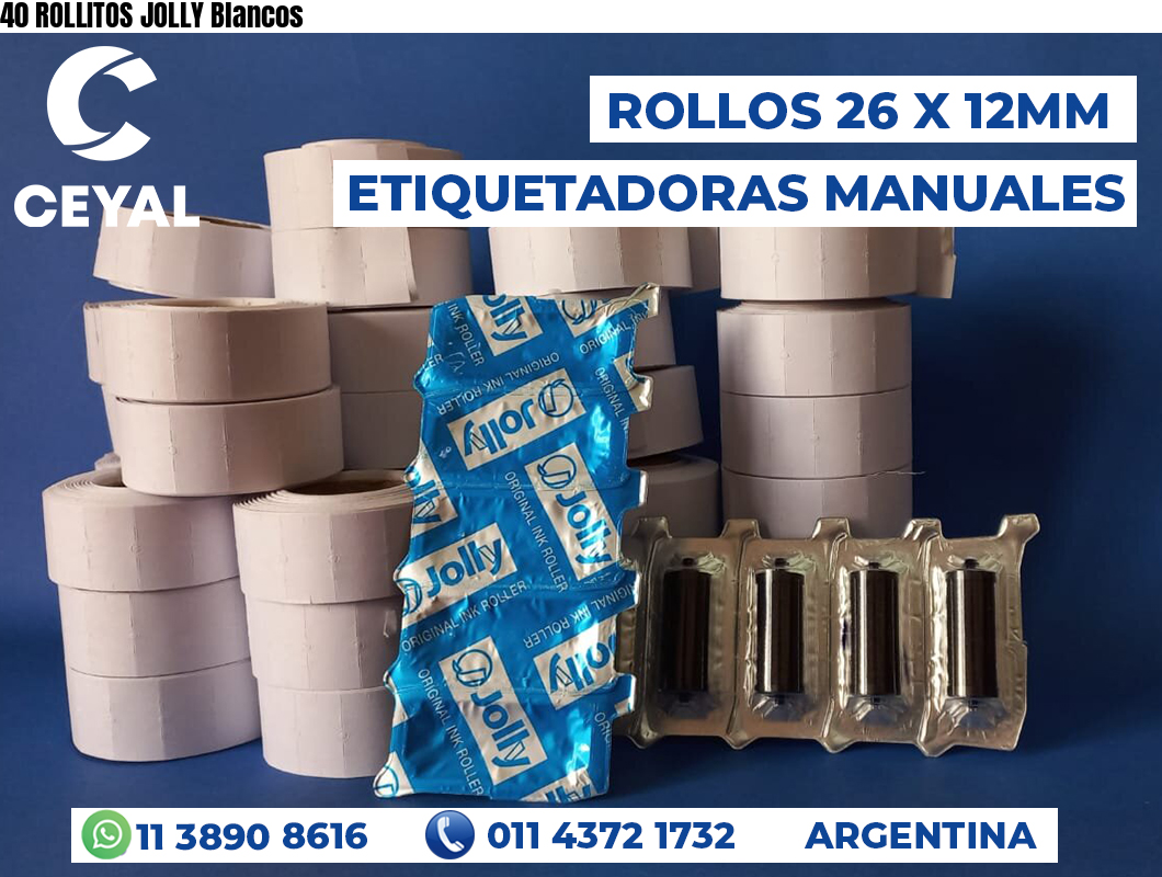 40 ROLLITOS JOLLY Blancos