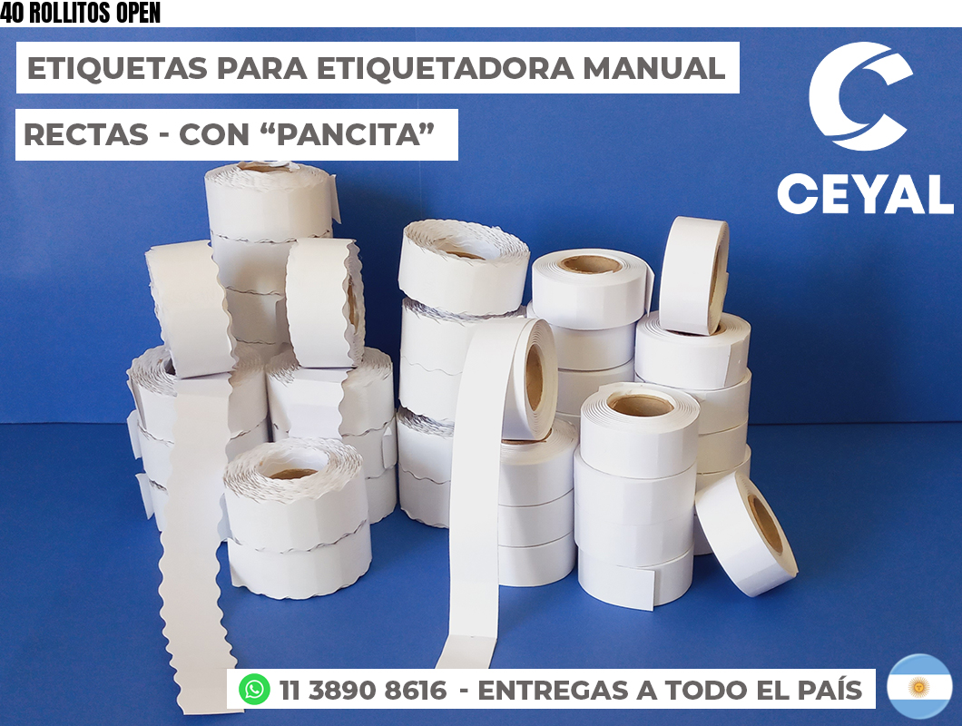 40 ROLLITOS OPEN