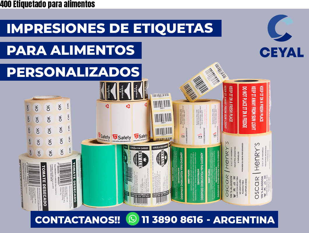 400 Etiquetado para alimentos