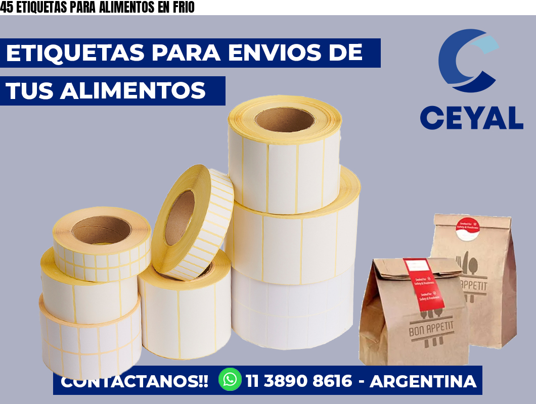 45 ETIQUETAS PARA ALIMENTOS EN FRIO