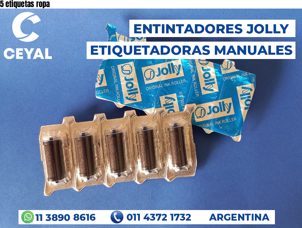 5 etiquetas ropa