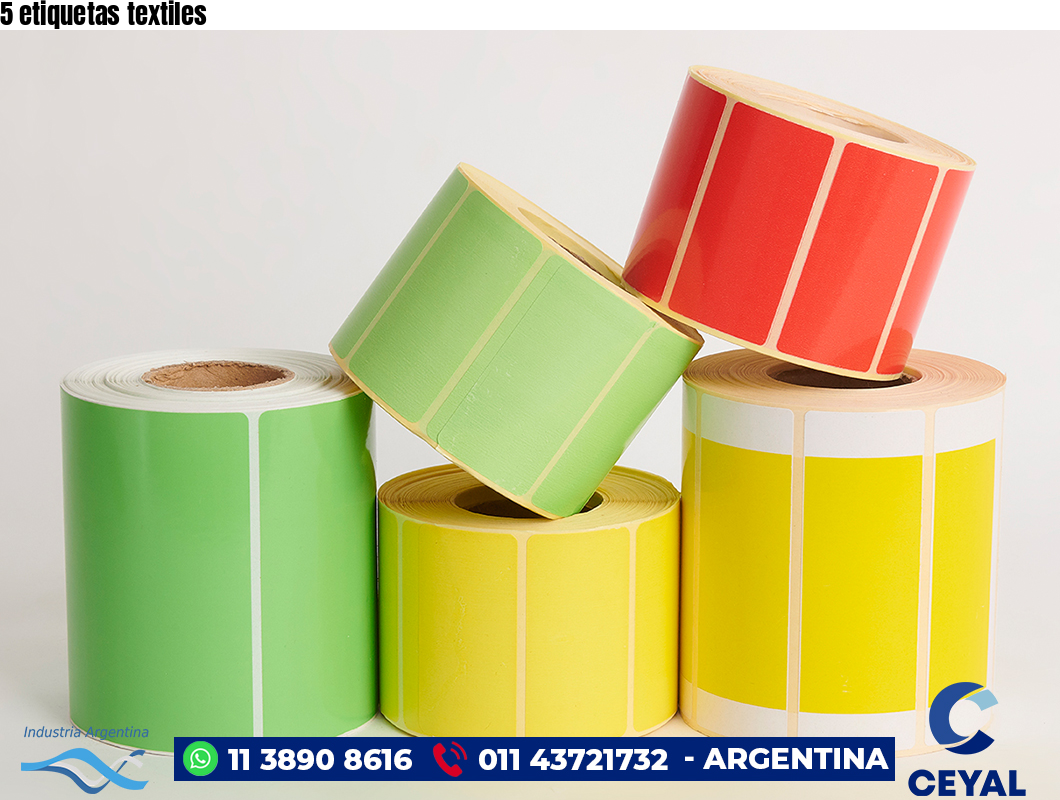 5 etiquetas textiles