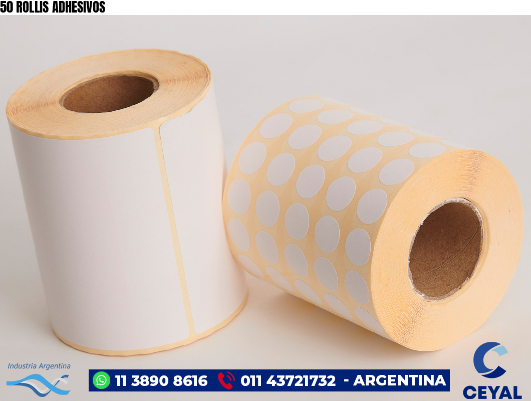 50 ROLLIS ADHESIVOS