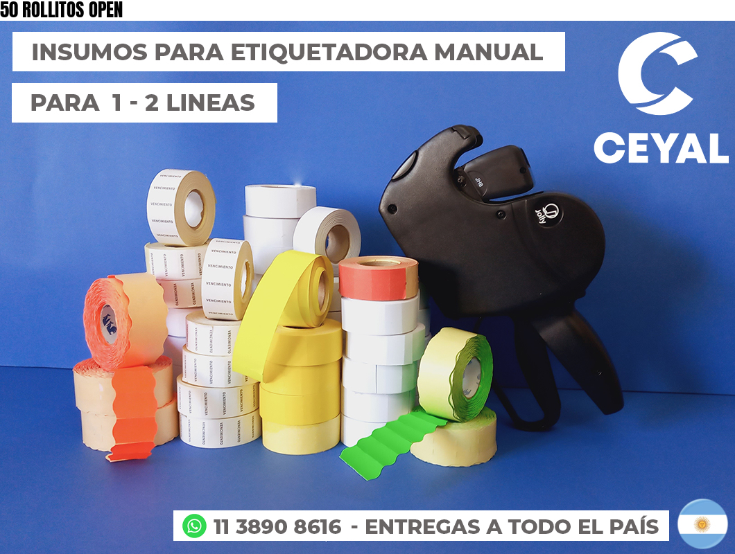 50 ROLLITOS OPEN