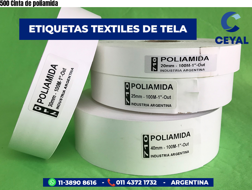 500 Cinta de poliamida