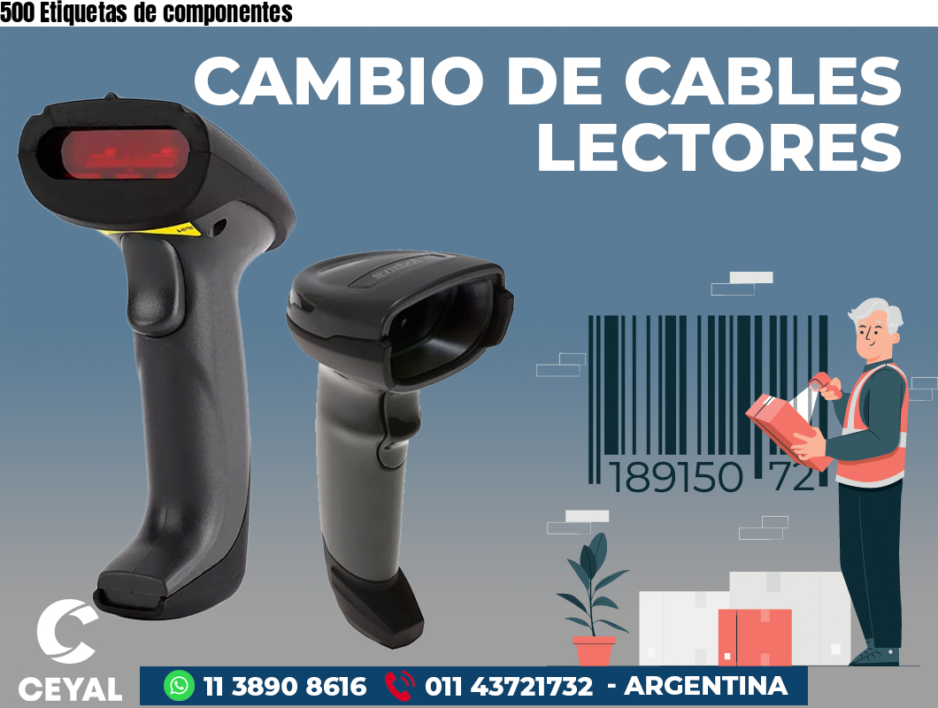 500 Etiquetas de componentes