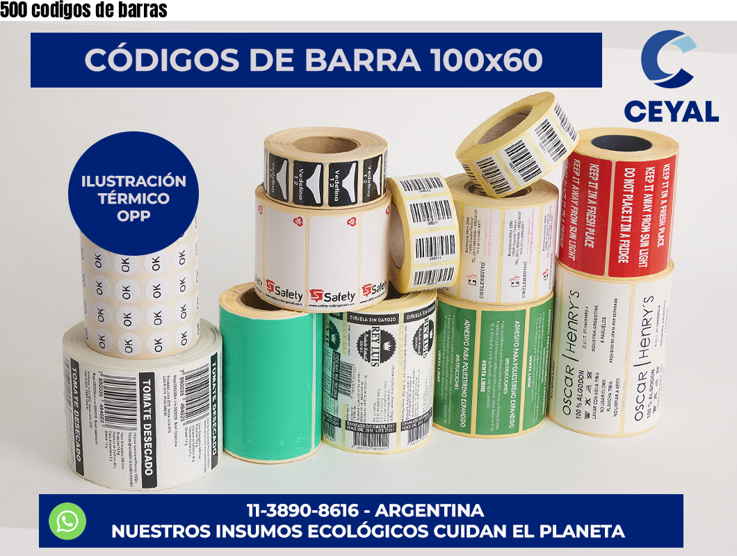 500 codigos de barras