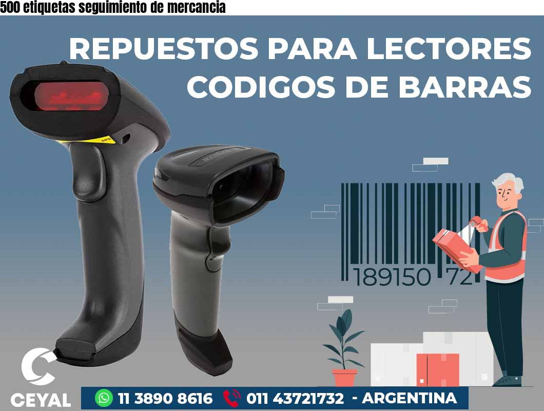 500 etiquetas seguimiento de mercancia