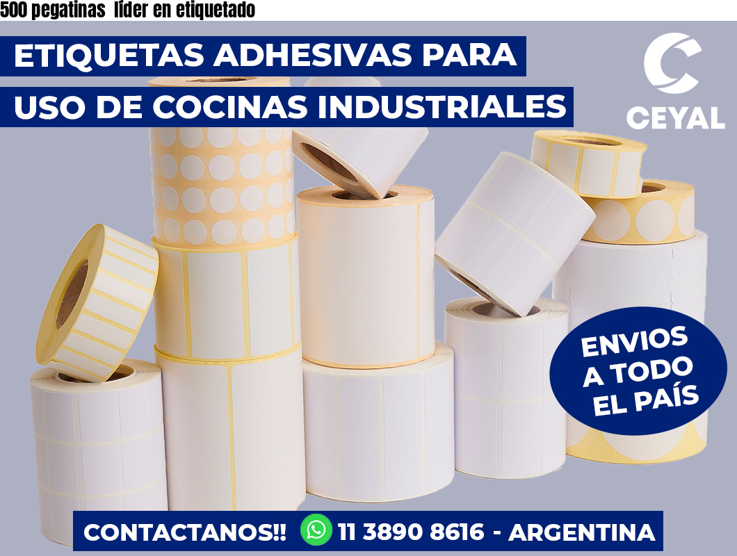 500 pegatinas líder en etiquetado