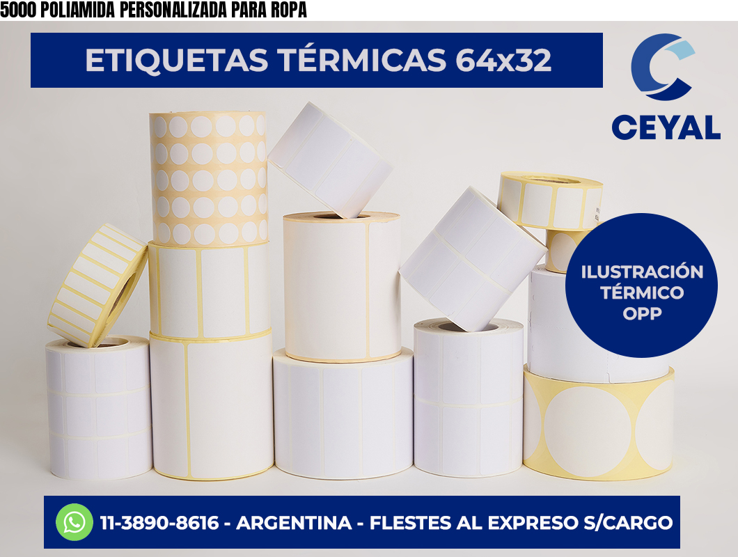 5000 POLIAMIDA PERSONALIZADA PARA ROPA