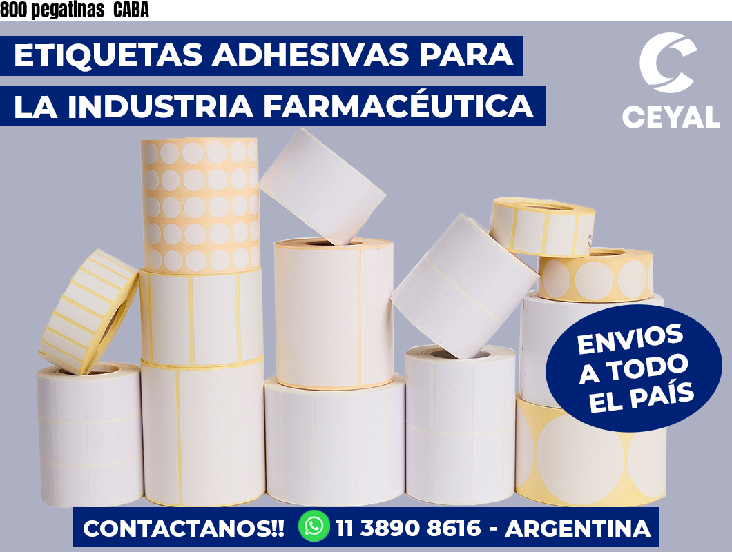 800 pegatinas CABA