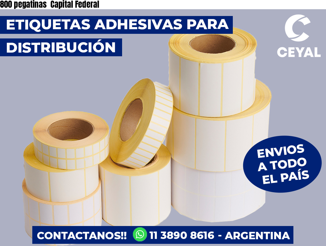 800 pegatinas Capital Federal
