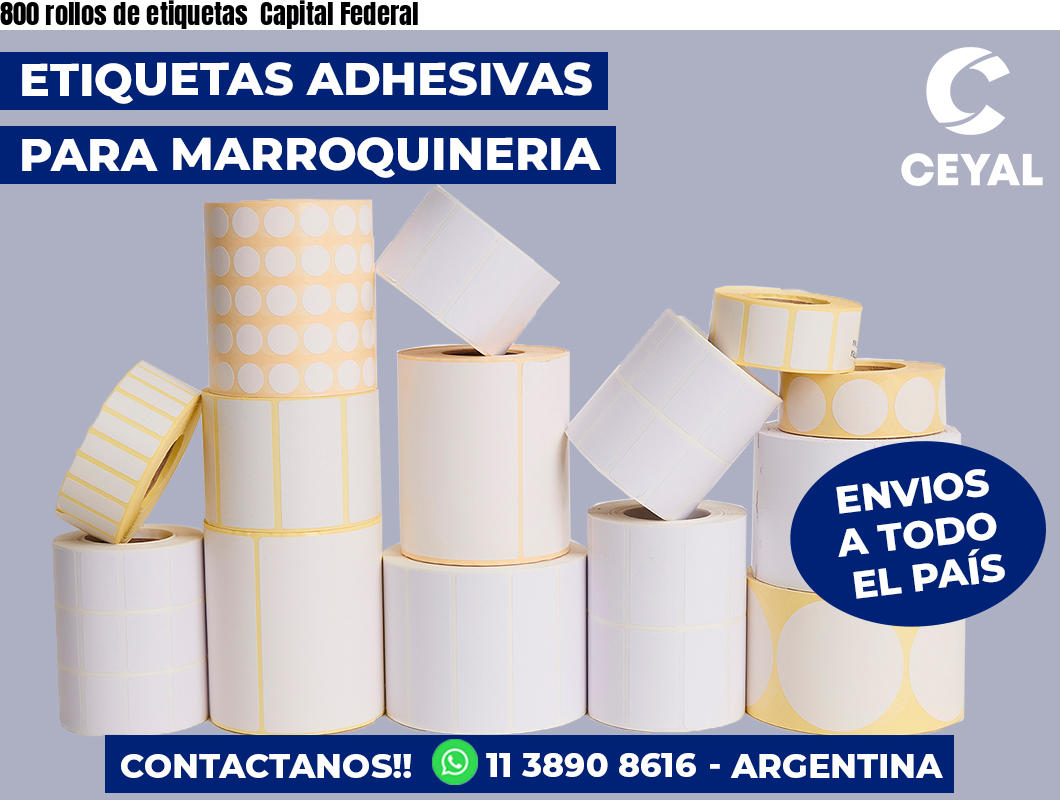 800 rollos de etiquetas  Capital Federal