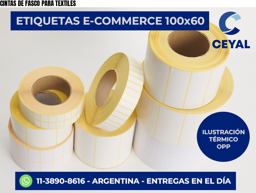 CINTAS DE FASCO PARA TEXTILES