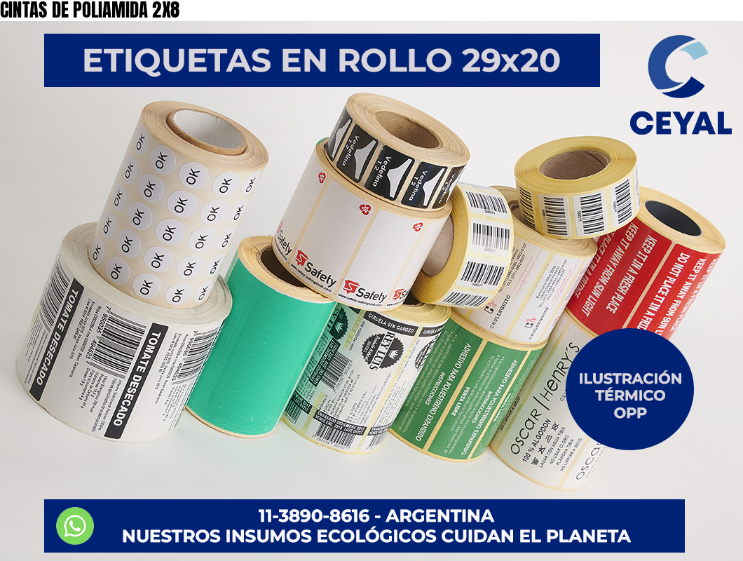 CINTAS DE POLIAMIDA 2X8
