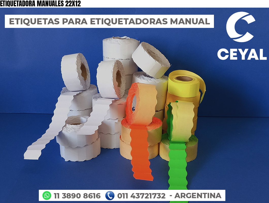 ETIQUETADORA MANUALES 22X12