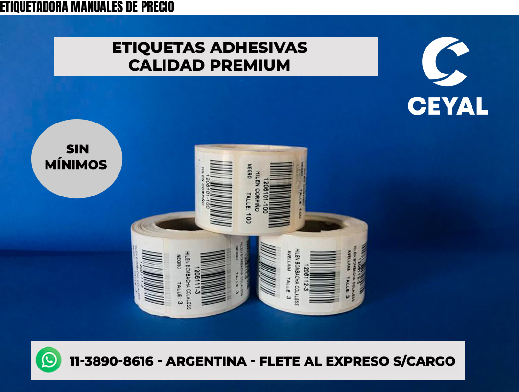 ETIQUETADORA MANUALES DE PRECIO