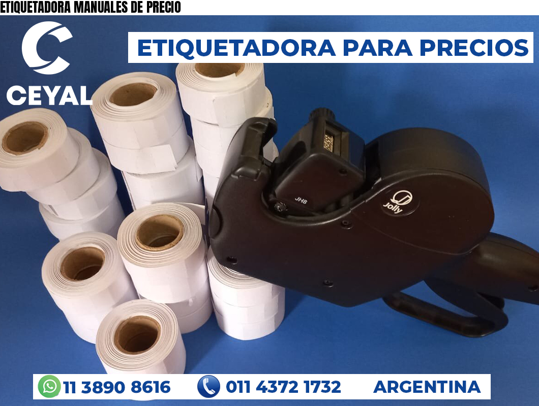 ETIQUETADORA MANUALES DE PRECIO