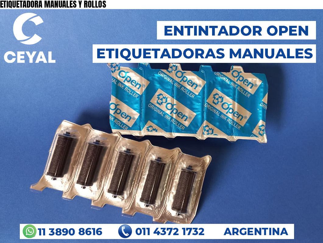 ETIQUETADORA MANUALES Y ROLLOS