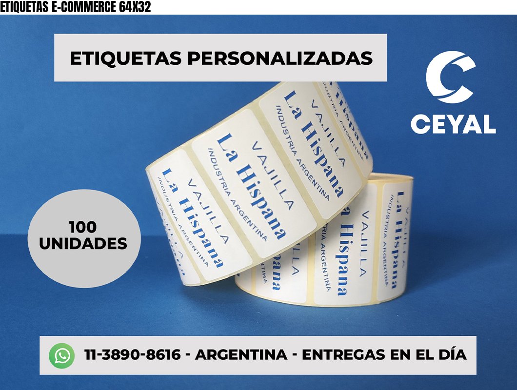 ETIQUETAS E-COMMERCE 64X32