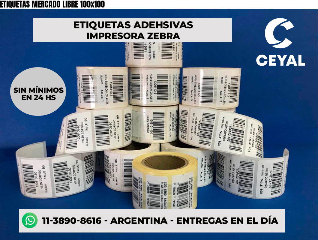 ETIQUETAS MERCADO LIBRE 100x100