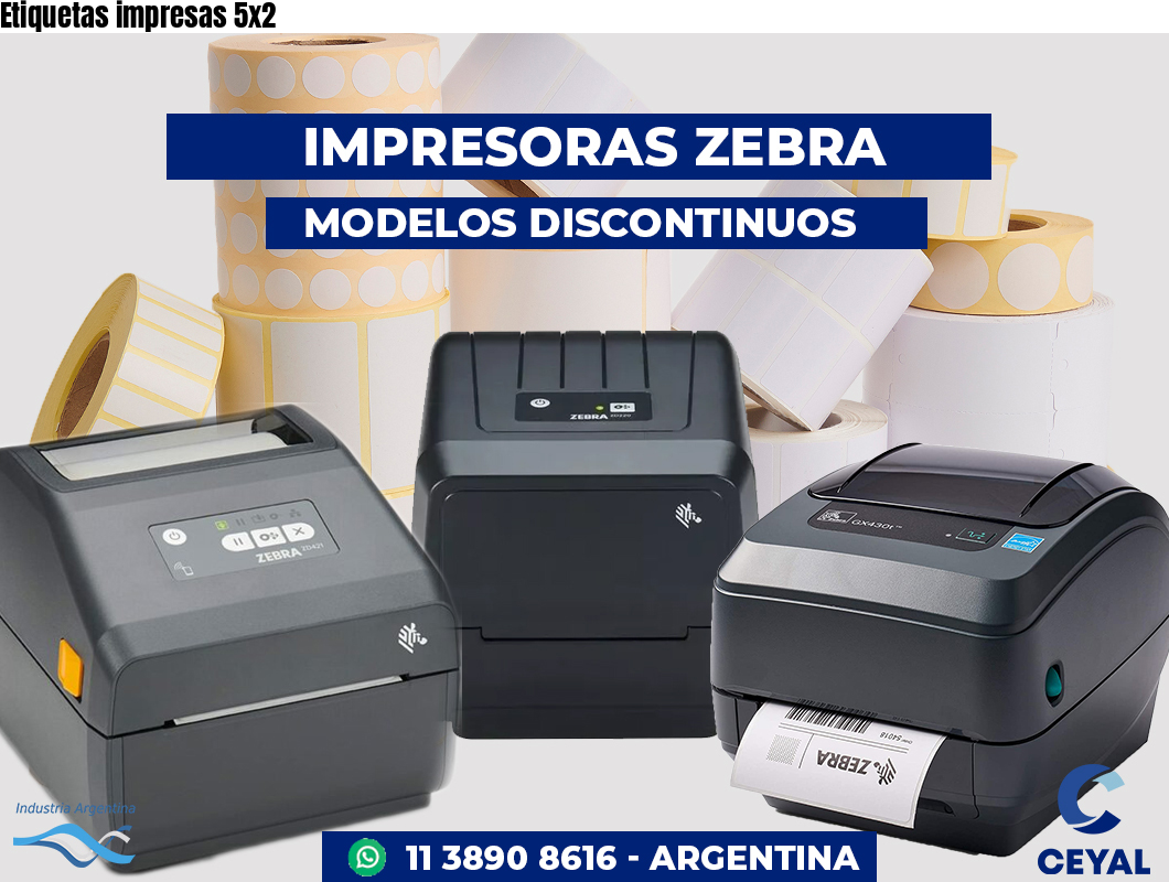 Etiquetas impresas 5x2