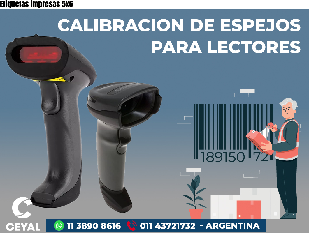 Etiquetas impresas 5x6