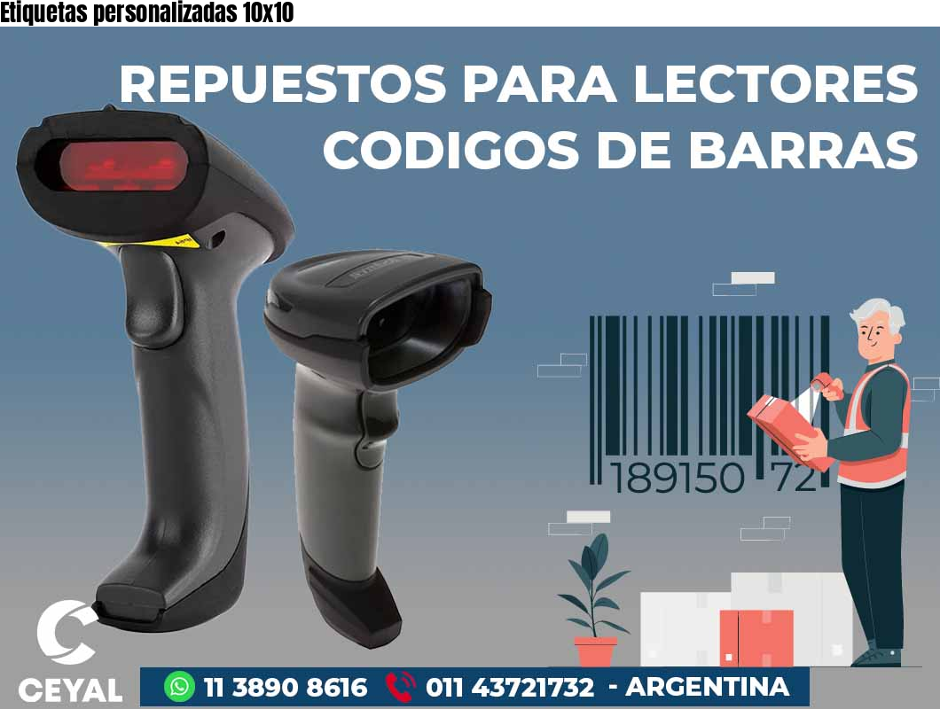 Etiquetas personalizadas 10x10