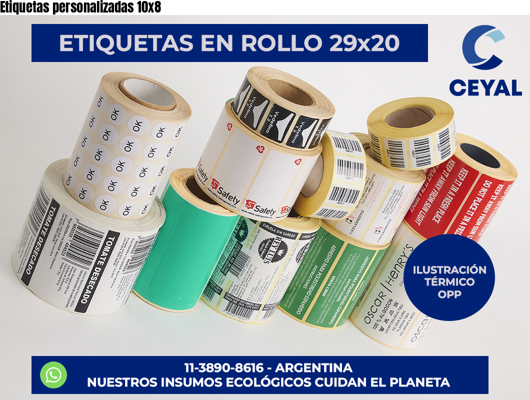 Etiquetas personalizadas 10×8