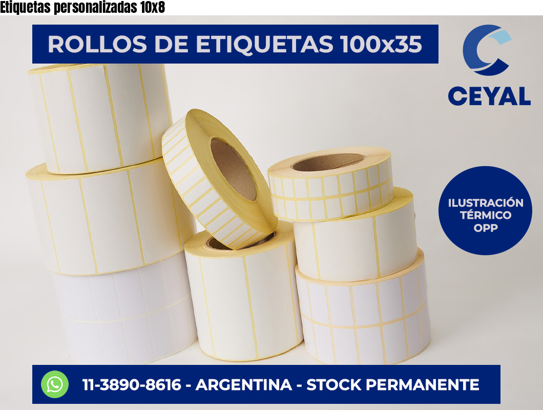 Etiquetas personalizadas 10×8