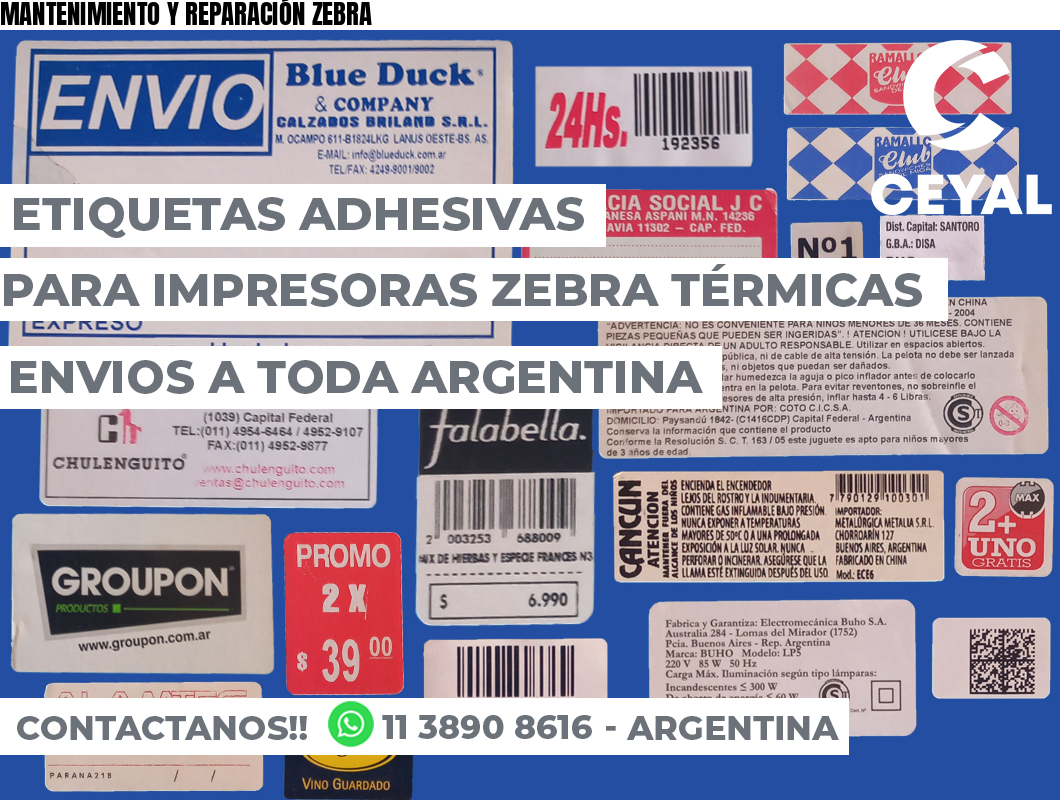 MANTENIMIENTO Y REPARACIÓN ZEBRA