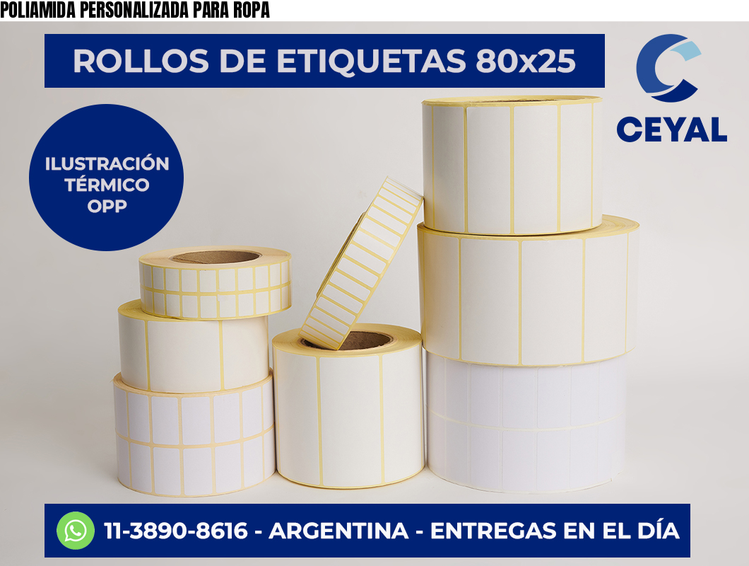 POLIAMIDA PERSONALIZADA PARA ROPA