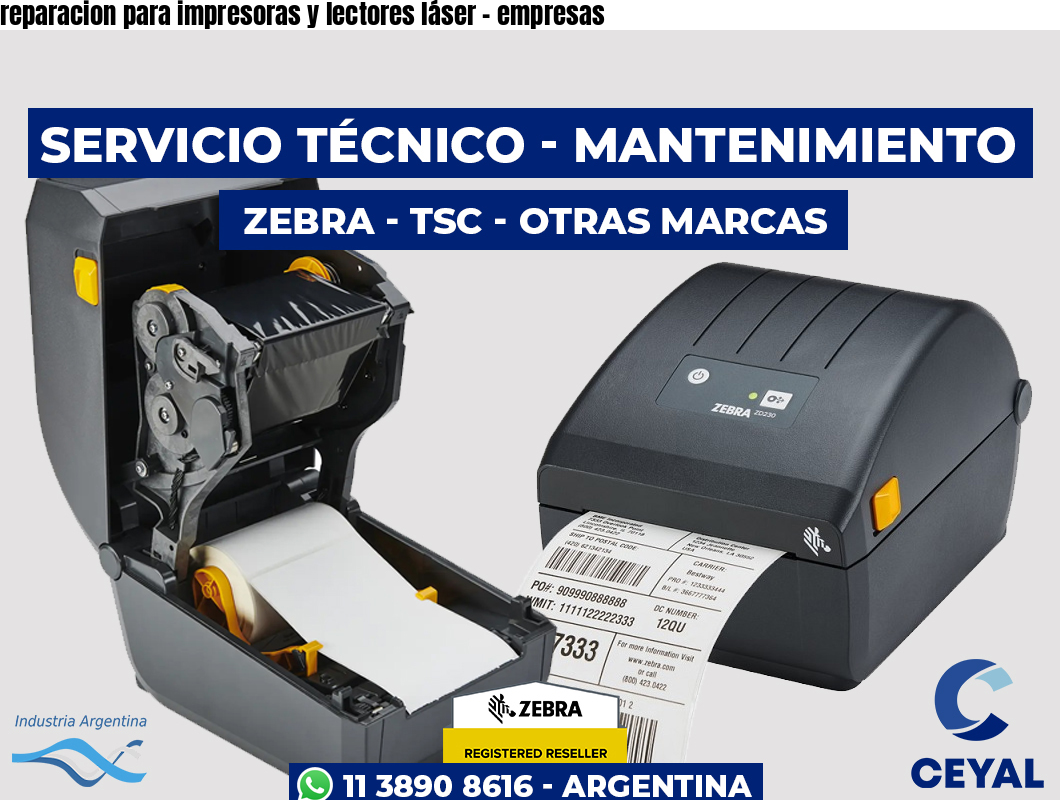 reparacion para impresoras y lectores láser – empresas