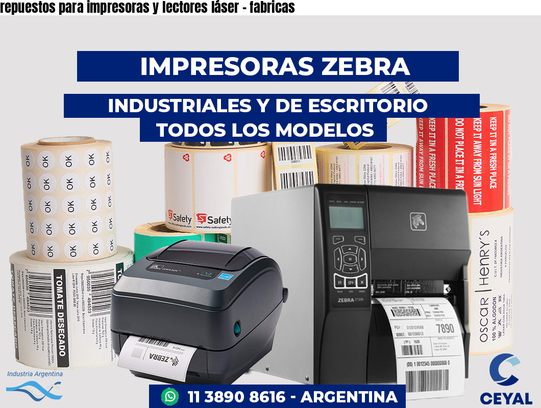 repuestos para impresoras y lectores láser - fabricas