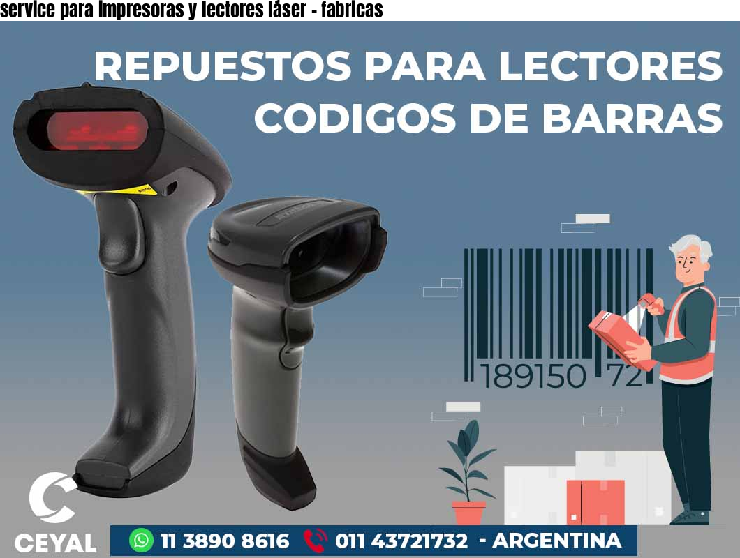 service para impresoras y lectores láser - fabricas